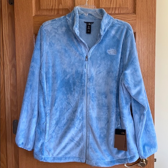 baby blue north face coat